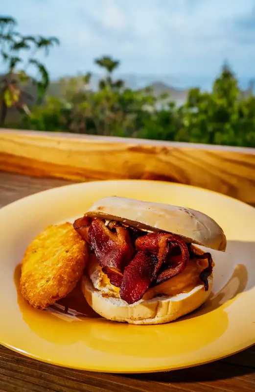 Bacon, obviously at Drifters on St. John