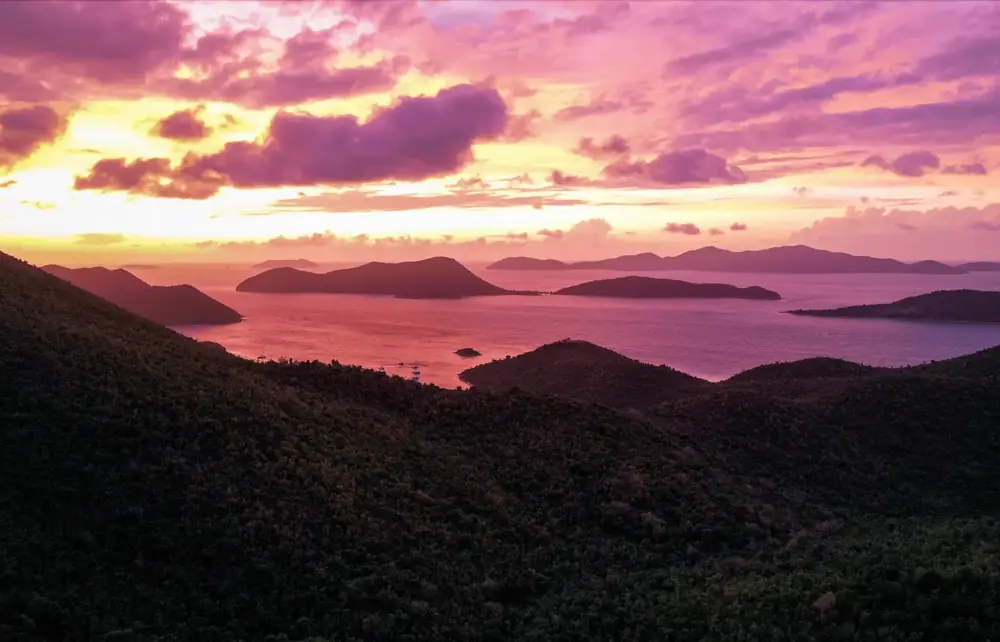 St. John coastline in clear weather during travel season